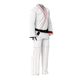 Uniforme de Karate Blanco para Adultos Unisex, 100% Algodón, Duradero, Corte Regular, Ropa de Artes Marciales con Cinturón Negro - Product Image 2