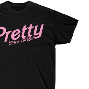 Camiseta negra de manga corta para mujer con estampado gráfico bonito en rosa, camiseta informal de algodón con cuello redondo, camiseta de moda de verano, suave y cómoda - Product Image 6