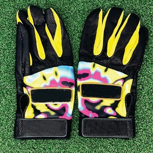 Men'<b>s</b> Flexible Batting Gloves Back Genuine Leather Palm Pro-Style Hitting Gear USA Europe Trending Apparel - Product Image 4