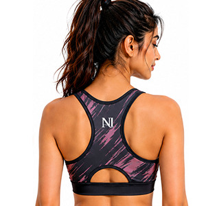 Soutien-gorge de sport à maintien élevé pour femme, haut de yoga léger sans coutures, soutien-gorge anti-transpiration à séchage rapide, haut de fitness très élastique - Product Image 2