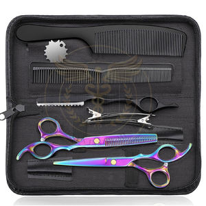 Tijeras Profesionales de Peluquería - Tijeras de Corte y Entresacado de Cabello de 6.5 Pulgadas, Set para Principiantes, Color - Product Image 1