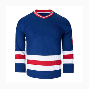 Maillot de hockey sur glace personnalisé de haute qualité avec design sur mesure, 100 % polyester respirant, service OEM imprimé - Product Image 1