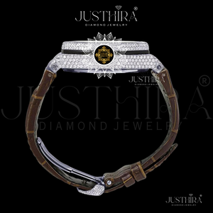Wholesale Supply Stylish Moissanite Diamond Watch for Women Luxury Fashion <b>Wristwatch</b> with Sparkling Available At Best Price - Product Image 3