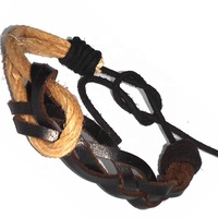 Bracelet en cuir à nœud réglable de haute qualité Bracelets à la mode en dentelle et cordons