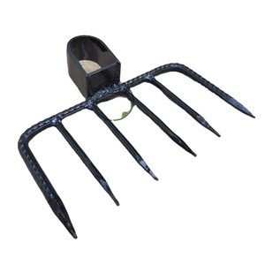 Linea Exports Inc Modern Classic Black <b>Garden</b> <b>Hand</b> <b>Tool</b> <b>Set</b> With Wooden Handle Scoop Fork Trowel For Home Use - Product Image 1