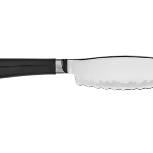 6 Inch Serrated Utility <b>Knife</b> Stainless Steel Sharp Blade Black Handle Multipurpose Kitchen Slicer for <b>Bread</b> Fruit Vegetable - Product Image 2
