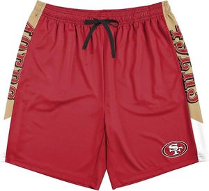 Pantalones Cortos Deportivos Rojos de Malla de los Arizona Cardinals con Franjas Laterales y Logotipo del Equipo, Ropa Deportiva Ligera - Product Image 6