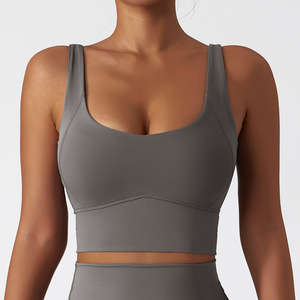 Soutien-gorge de sport sans couture réversible pour femme, grande taille, à maintien moyen, imprimé, idéal pour la gym et le fitness – Meilleure vente - Product Image 6