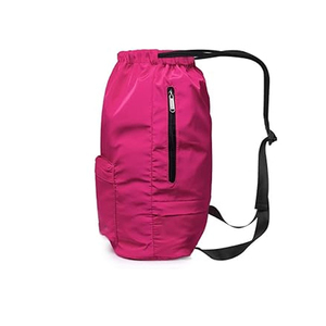 Sac à dos à cordon personnalisé avec logo, poche zippée, imperméable, sac de sport léger, sac à cordon en polyester - Product Image 2