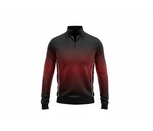 Performance Sublimation Quarter Zip Jacket Manufacturer <b>Men</b> Women Youth Sportswear Quick Dry Team <b>Pullover</b> - Product Image 2