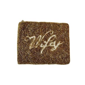 Embroidered <b>Seed</b> Beads Promotional Coin Purse with Fashion Pattern Design Washable Handmade Beaded Coin Pouch Custom Label - Product Image 3