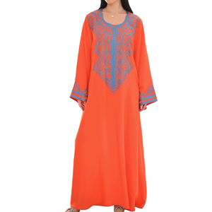 Designer Middle East Jalabiya Dress for Women Elegant Embroidery Modest Islamic Abaya Style Gown - Product Image 2