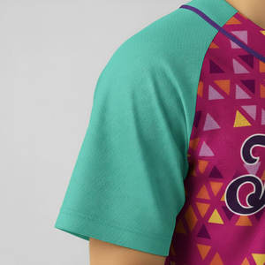 Livraison rapide, maillots de baseball à manches courtes respirants personnalisés, impression par transfert thermique, prix abordable - Product Image 5