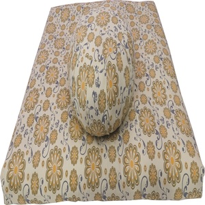 Juego de Cojines de Yoga de Algodón Estampado, Almohada de Apoyo en Forma de Media Luna con Tapete para Meditación y Relajación - Product Image 2