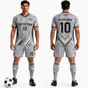 Ensemble Maillot, Short et Chaussettes de Football en Mesh avec Col Renforcé – Échantillon Disponible à Faible MOQ – Tenue de Gardien de But pour Match sur le Terrain – Coloris Contrastés - Product Image 4