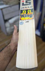 Bate de Críquet Ihsan Sports King Edition, Duradero y Ligero, de Madera de Sauce Inglesa, con Funda Protectora y Lámina Antideslizante - Product Image 2