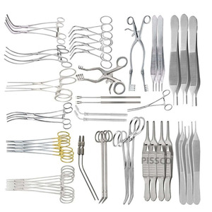 PISSCO Abdominal Vascular Surgery <b>Instrument</b> Set Vascular Surgery <b>Instrument</b> Kit Abdominal Open Abdominal Vascular <b>Instruments</b> - Product Image 1