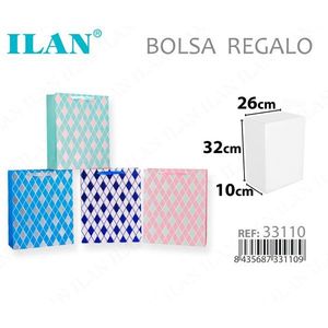 ILAN Gift Bag 26x32x10cm Diamond <b>Pattern</b> Party Favor Bag - Product Image 1