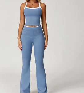 Ensemble 2 pièces personnalisé pour femme : soutien-gorge de sport dos nu et jupe de tennis, écologique, séchage rapide, respirant, imprimé devant, short très élastique - Product Image 6