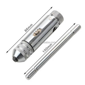 Kit de taraudage et de filtrage métrique robuste - Comprend des tarauds à embout, une clé à molette réglable et des outils à vis manuels - Product Image 3