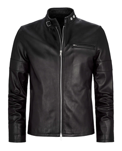 Nueva Chaqueta de Cuero Sialkot, Chaqueta de Motocicleta de Invierno con Cierre de Cremallera y Decoración con Patrones, Chaqueta de Cuero y Lona para Hombre y Mujer - Product Image 3