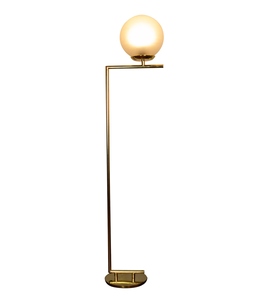 Lampe sur pied fantaisie en tissu marron de luxe avec base en métal, OEM ODM, faible MOQ, prix d'usine, vente en gros, approvisionnement en vrac - Product Image 4