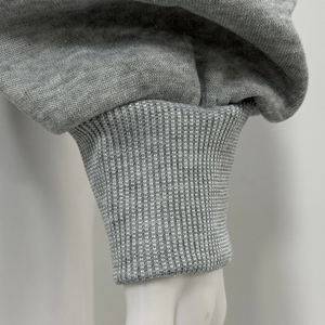 Sweat-shirt à capuche oversize pour femme, couleur unie, épaules tombantes, mélange de coton, streetwear d'automne, tricoté, respirant, manches longues - Product Image 4