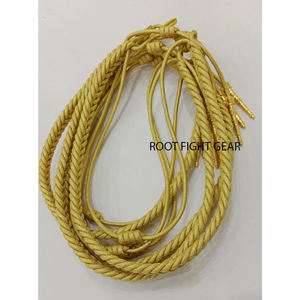 สายคล้องไหล่สีขาวเหลืองทำจากผ้าไหมสำหรับชุดพิธีการ สายคล้องนกหวีดสำหรับวงโยธวาทิต - Product Image 6