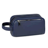 Tas Clutch Bisnis PU Pria Desain Baru, Dompet Ponsel Multifungsi Kulit Lembut, Kantong Organizer Perjalanan Luar Ruangan