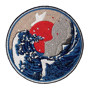 Écussons brodés de qualité supérieure fabriqués en usine avec logo personnalisé, forme florale haut de gamme pour vêtements et chapeaux - Product Image 6