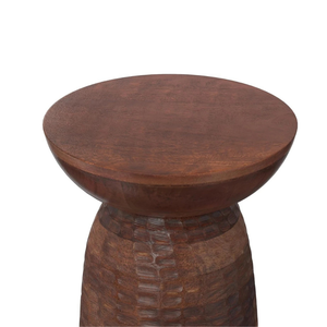 Mesa Auxiliar Zoya Hecha de Madera de Teca Sólida de Alta Calidad en Color Marrón Oscuro para Interiores o Exteriores - Product Image 2