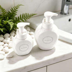 Flacons Distributeurs de Savon Corporel et Facial de Haute Qualité 300ml 500ml en Plastique PET – Bouteilles en Plastique en Gros avec Pompe Mousse pour Savon Liquide pour les Mains - Product Image 1