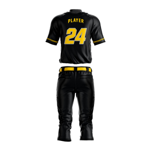 Uniforme de Béisbol Personalizado de Alta Calidad 100% Poliéster para Hombre en Venta, Nuevo Diseño de Uniforme de Béisbol para Hombre en Color Sólido - Product Image 2