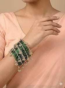 Traditional Fancy Stainless Steel Kashmiri <b>Bangles</b> Women Classic Wedding Bohemia Style Geometric Elegant Fashion Accessories - Product Image 5
