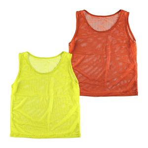 Reversible football <b>training</b> pinnies mesh sports vest breathable gym scrimmage team kids practice soccer jersey - Product Image 4