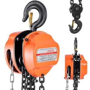 Paranco a Catena Manuale da 1 Tonnellata con Altezza di Sollevamento di 6m e Catena Zincata G80 - Product Image 1