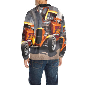 Ensemble survêtement coupe-vent léger personnalisé pour homme, veste et pantalon décontractés, collection automne, vente en gros - Product Image 3