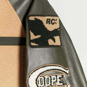 Custom <b>Men's</b> Letterman Varsity <b>Jackets</b> <b>Warm</b> Winter Baseball Bomber 100% Wool Windproof Waterproof Eco-Friendly Sleeves - Product Image 2