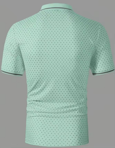 เสื้อโปโลแขนสั้นผู้ชาย ผ้าถักเนื้อนุ่ม ระบายอากาศดี สวมใส่สบายในฤดูร้อน มีสีพื้นทั้งหมดและดีไซน์ทันสมัยให้เลือก - Product Image 3