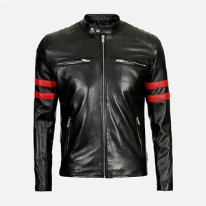 Tailor Made Leather Jackets Men Genuine Leather Jackets Breathable OEM Leather Jacket for Men in Different Look and Designs - Product Image 4