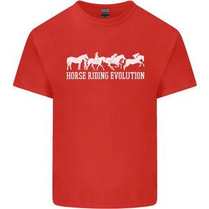 เสื้อยืดผ้าฝ้ายสำหรับผู้ชายลายม้าขี่แบบดั้งเดิม - Product Image 2