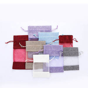 Personalized Jute Jewelry Bags <b>Small</b> Size with Branding Options for Business Promotion - Product Image 3