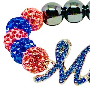 Pulsera de Cristal Azul Claro para Mamá, Pulsera Elástica con Cuentas, Accesorio de Joyería de Moda para Mujer, Regalo para Uso Diario, Elegante - Product Image 5