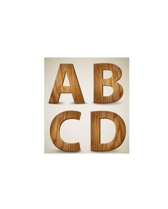 Letras del alfabeto de madera originales para un decorativo cartel personalizado para dormitorio - Product Image 2