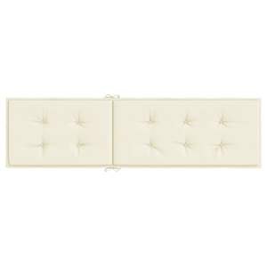Crème 29.5 \ "+ 41.3 \" x 19.7 \ "coussin de chaise longue d'extérieur 1.6 \" épais oreillers et coussins élégants - Product Image 5