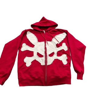 เสื้อฮู้ดผู้ชายผ้าฝรั่งเศสเทอร์รี่โอเวอร์ไซส์มีฮู้ดใส่ได้ทั้งชายและหญิงเสื้อมีฮู้ดปักลาย - Product Image 3