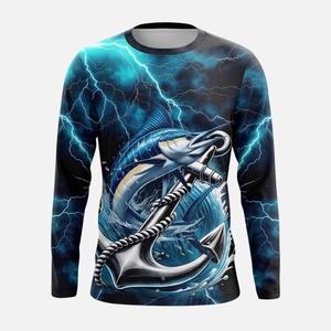 Camisetas de Pesca de Manga Larga de Secado Rápido UPF 50, Material de Poliéster/Spandex, Ropa de Pesca, Ropa Deportiva para Exteriores - Product Image 6