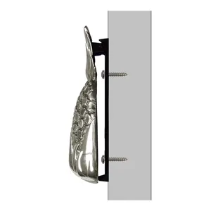 Sculpture murale d'animaux en métal faite à la main, forme irrégulière, design traditionnel pour salon - Product Image 6