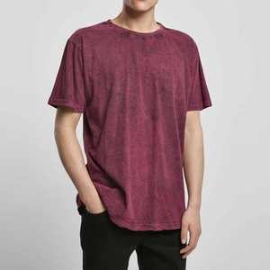 Nouveaux t-shirts délavés à l'acide pour hommes, 100% haute qualité, vêtements décontractés pour hommes, t-shirts délavés à l'acide en faible quantité minimale de commande - Product Image 1