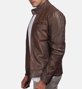 Chaqueta de Cuero para Hombre, Invierno, OEM, Logotipo Personalizado, Cierre Completo, Impermeable, Transpirable, Estilo Casual Urbano - Product Image 4